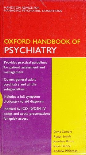 Oxford Handbook of Psychiatry – Third Edition
